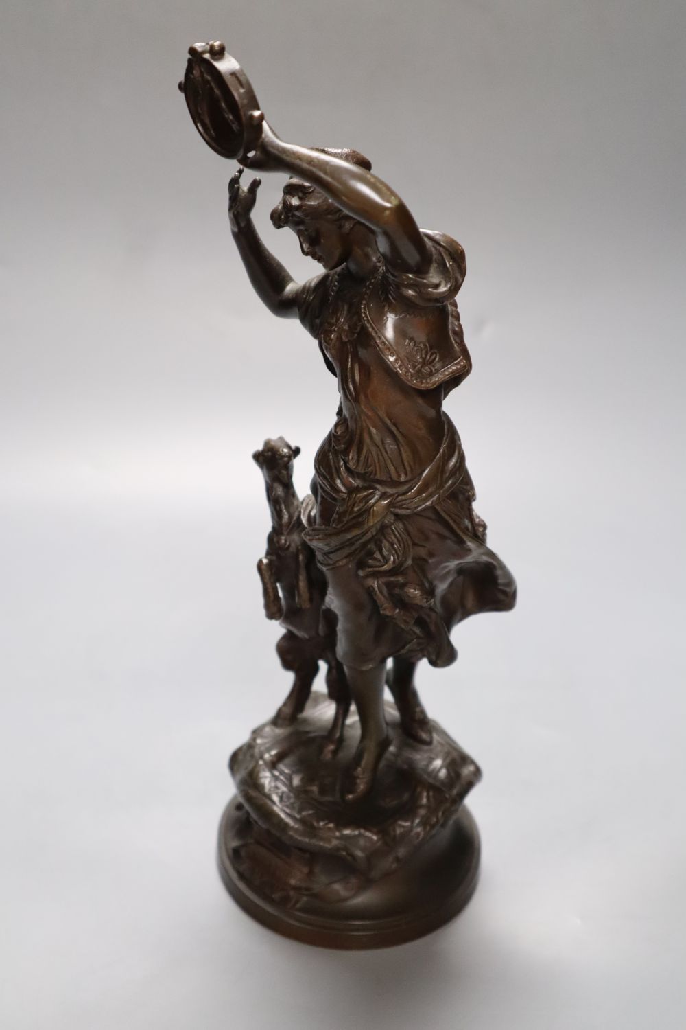 After Gaudez - a bronze figure entitled Esmeralda, 34cm